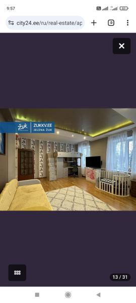 3 х комнатные апартаменты in Narva